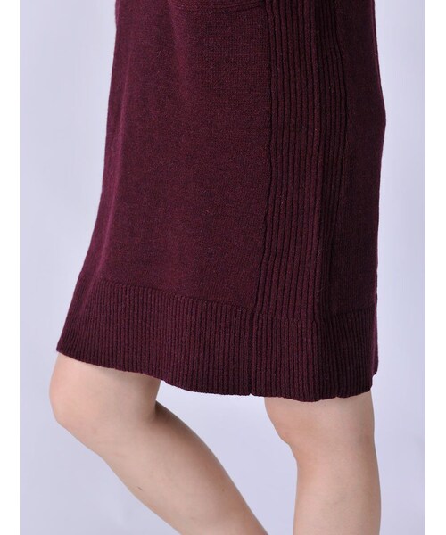 Rinajour（リナジュール）の「Rinajour/レタードニットOP（ワンピース/ドレス・レディース・GREY/ENJI/NAVY・F）」の21枚目の写真