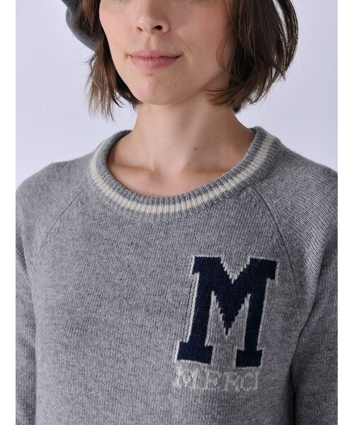 Rinajour（リナジュール）の「Rinajour/レタードニットOP（ワンピース/ドレス・レディース・GREY/ENJI/NAVY・F）」の5枚目の写真