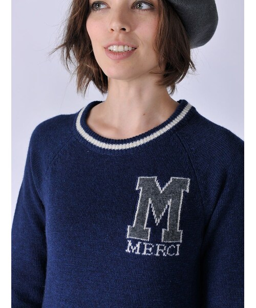 Rinajour（リナジュール）の「Rinajour/レタードニットOP（ワンピース/ドレス・レディース・GREY/ENJI/NAVY・F）」の12枚目の写真