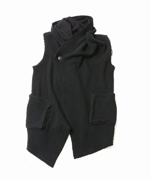 VIRGOwearworks(ヴァルゴウェアワークス)の「KINGS CROSS KNIT VEST ニット ベスト(その他・メンズ・GRAY/BLACK・2/3/4)」の3枚目の写真