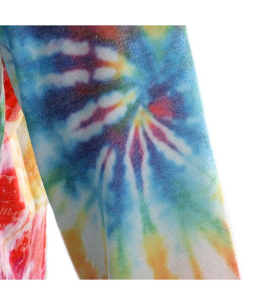 One deux boo(ワンドゥーブー)の「ロングスリーブTee(渦巻きタイダイ)(トップス・キッズ・グリーン/レッド・XS(80~90cm)/S(100~110cm)/M(120~130cm)/L(140~150cm))」の11枚目の写真