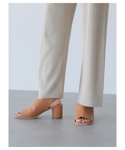 AMERICAN HOLIC(アメリカンホリック)の「ストレッチヒールサンダル(シューズ・アイボリー/キャメル/パイソン・S/M/L)」の1枚目の写真