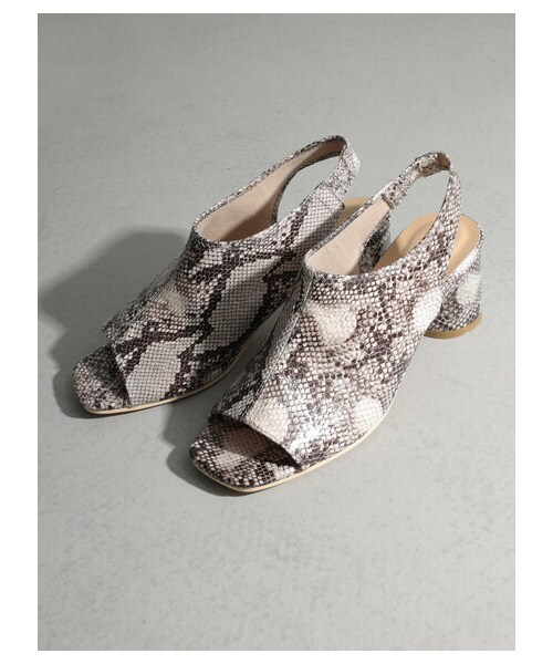 AMERICAN HOLIC(アメリカンホリック)の「ストレッチヒールサンダル(シューズ・アイボリー/キャメル/パイソン・S/M/L)」の15枚目の写真