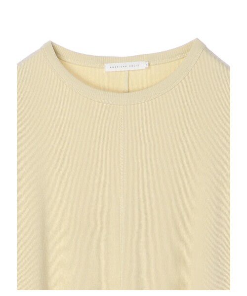 AMERICAN HOLIC（アメリカンホリック）の「テレコクルーネックカットワンピース（ワンピース/ドレス・チャコールグレー/グレーベージュ/ブラウン/イエロー・M/L）」の16枚目の写真