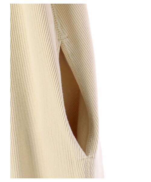 AMERICAN HOLIC（アメリカンホリック）の「テレコクルーネックカットワンピース（ワンピース/ドレス・チャコールグレー/グレーベージュ/ブラウン/イエロー・M/L）」の19枚目の写真