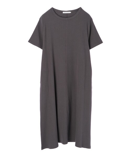 AMERICAN HOLIC（アメリカンホリック）の「テレコクルーネックカットワンピース（ワンピース/ドレス・チャコールグレー/グレーベージュ/ブラウン/イエロー・M/L）」の20枚目の写真