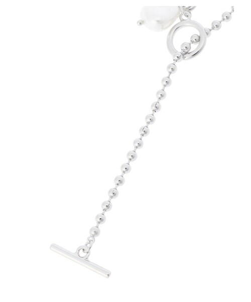 earth music&ecology（アースミュージックアンドエコロジー）の「アシメマンテルショートネックレス（アクセサリー・シルバー・F）」の3枚目の写真