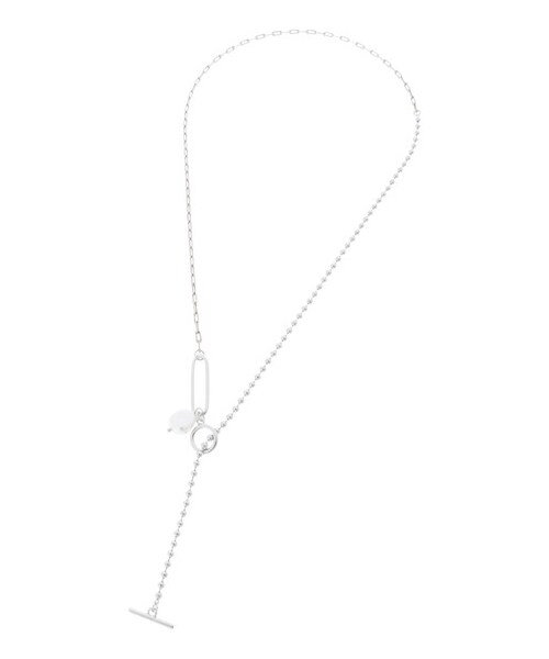 earth music&ecology（アースミュージックアンドエコロジー）の「アシメマンテルショートネックレス（アクセサリー・シルバー・F）」の6枚目の写真