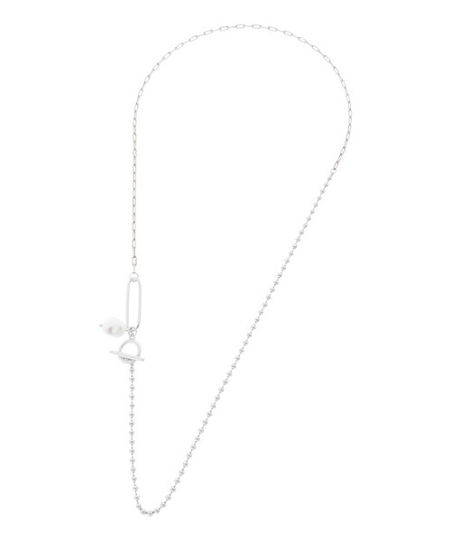 earth music&ecology（アースミュージックアンドエコロジー）の「アシメマンテルショートネックレス（アクセサリー・シルバー・F）」の5枚目の写真