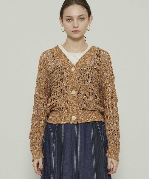 CASA FLINE - 【CASA FLINE】【美品】コットンテープニットカーディガン コットンテープニットカーディガン | CASA FLINE (Women)/カーサ