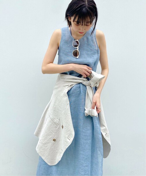 Vent et Plage シアーリネンワンピース plage（プラージュ）の「【Vent et Plage】シアーリネン