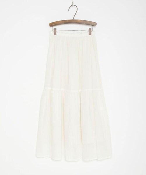 Crisp（クリスプ）の「フリルティアードスカート[c2k2811]（スカート・レディース・カーキ/マスタード/ホワイト・FREE）」の4枚目の写真