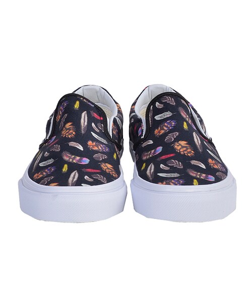 VANS（バンズ）の「VANS レディース フェザー柄スリッポン（シューズ・01/BLACK・5/6/7）」の6枚目の写真