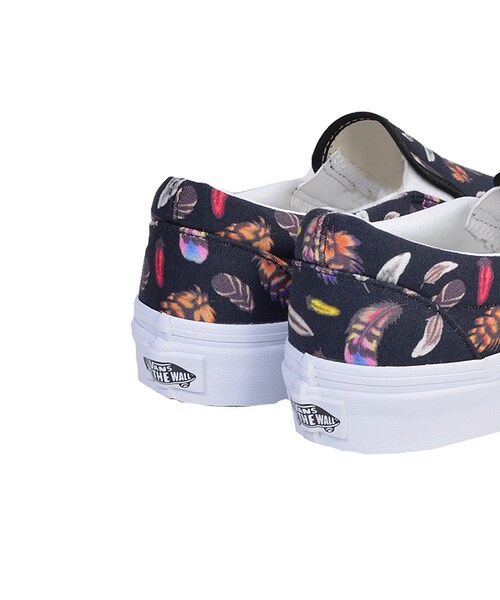 VANS（バンズ）の「VANS レディース フェザー柄スリッポン（シューズ・01/BLACK・5/6/7）」の4枚目の写真