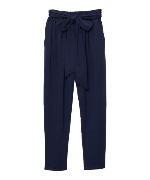 Re:EDIT（リエディ）の「ウエストリボンハイウエストテーパードパンツ（パンツ・レディース・ブラック/グレー/チャコールグレー/ワイン/モスグリーン/ネイビー・M）」の8枚目の写真