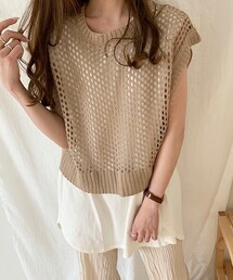 chocomee | メッシュショートベスト(ベスト)