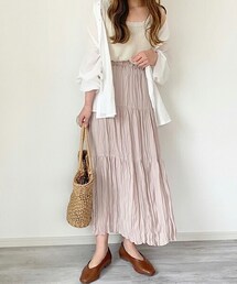 chocomee | ワッシャーティアードスカート(スカート)