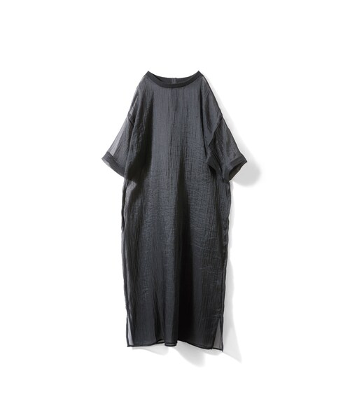 avecmoi(アヴェクモワ)の「アヴェクモワ シアーワンピース〈ブラック〉(レディースファッション > ワンピース・チュニック > ワンピース・レディース・ブラック・(身幅60cm)/(身幅63cm)/(身幅57cm)/(身幅54cm))」の1枚目の写真