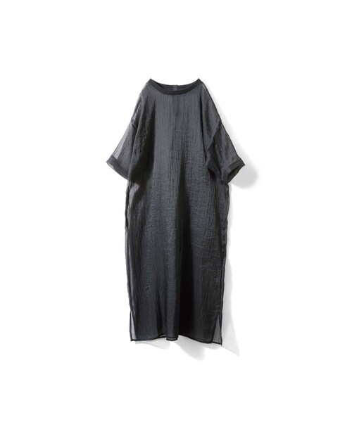 avecmoi(アヴェクモワ)の「アヴェクモワ シアーワンピース〈ブラック〉(レディースファッション > ワンピース・チュニック > ワンピース・レディース・ブラック・(身幅60cm)/(身幅63cm)/(身幅57cm)/(身幅54cm))」の2枚目の写真