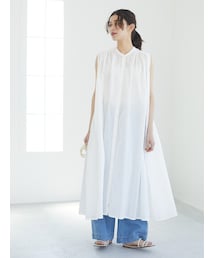 Green　Parks | ・Petit fleur ノースリギャザーワンピース(ワンピース/ドレス)