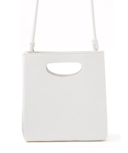 GRL（グレイル）の「2Wayスクエアショルダーバッグ（ショルダーバッグ・レディース・シルバー/オフホワイト・F）」の2枚目の写真