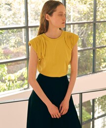 city（シティ）の「スビンコットンギャザーショルダーTEE（その他）」