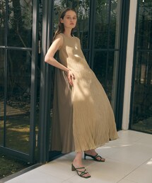 city（シティ）の「リネンワッシャープリーツワンピース（ワンピース/ドレス）」