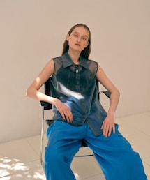 city（シティ）の「シアーシャンブレーミドルチュニックシャツ（その他）」