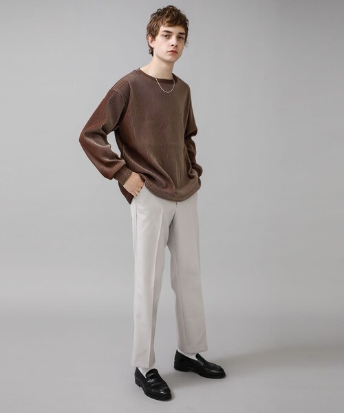 KIIT（キート）の「STUDIOUS別注 STRAIGHT PANTS（その他・メンズ・GREY/BLACK・1/2）」の9枚目の写真