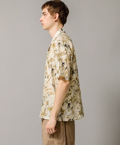 08sircus(ゼロエイトサーカス)の「Marble print piping o/c shirt(その他・メンズ・PINK/OLIVE・4/5)」の5枚目の写真