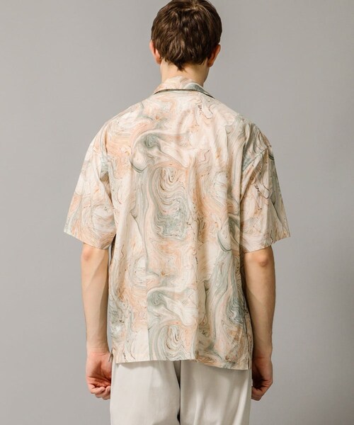 08sircus(ゼロエイトサーカス)の「Marble print piping o/c shirt(その他・メンズ・PINK/OLIVE・4/5)」の16枚目の写真