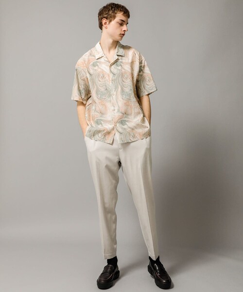08sircus(ゼロエイトサーカス)の「Marble print piping o/c shirt(その他・メンズ・PINK/OLIVE・4/5)」の12枚目の写真