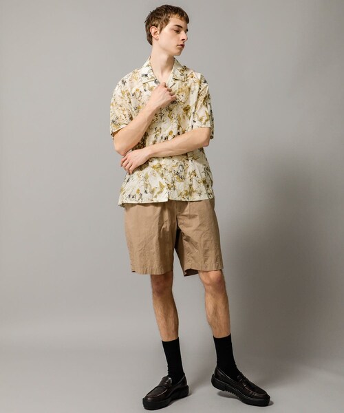 08sircus(ゼロエイトサーカス)の「Marble print piping o/c shirt(その他・メンズ・PINK/OLIVE・4/5)」の3枚目の写真