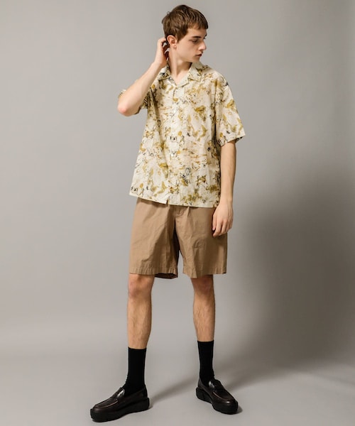 08sircus(ゼロエイトサーカス)の「Marble print piping o/c shirt(その他・メンズ・PINK/OLIVE・4/5)」の2枚目の写真