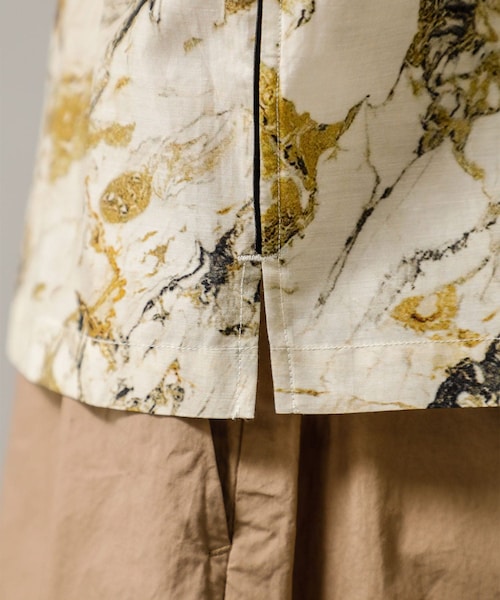 08sircus(ゼロエイトサーカス)の「Marble print piping o/c shirt(その他・メンズ・PINK/OLIVE・4/5)」の11枚目の写真