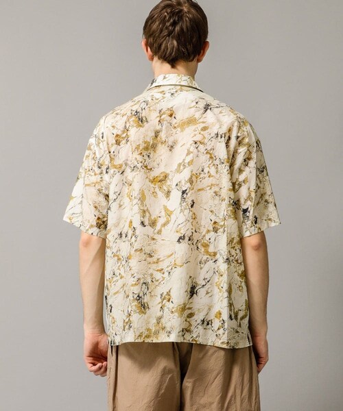 08sircus(ゼロエイトサーカス)の「Marble print piping o/c shirt(その他・メンズ・PINK/OLIVE・4/5)」の6枚目の写真