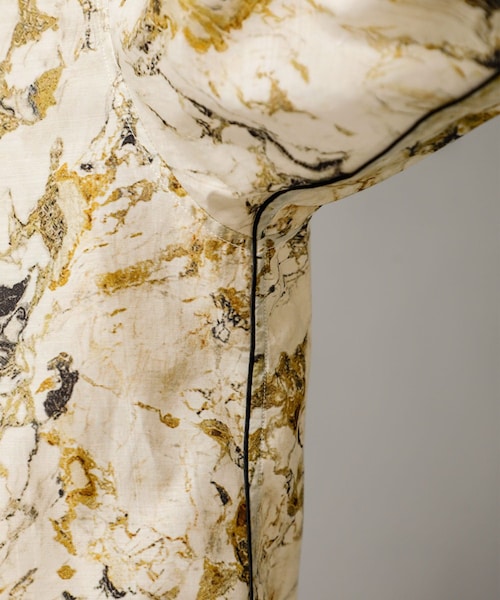 08sircus(ゼロエイトサーカス)の「Marble print piping o/c shirt(その他・メンズ・PINK/OLIVE・4/5)」の9枚目の写真