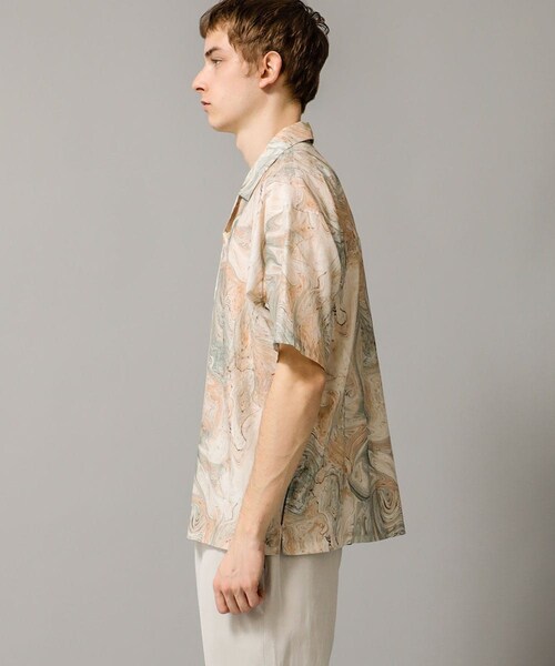 08sircus(ゼロエイトサーカス)の「Marble print piping o/c shirt(その他・メンズ・PINK/OLIVE・4/5)」の15枚目の写真