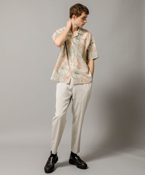08sircus(ゼロエイトサーカス)の「Marble print piping o/c shirt(その他・メンズ・PINK/OLIVE・4/5)」の13枚目の写真