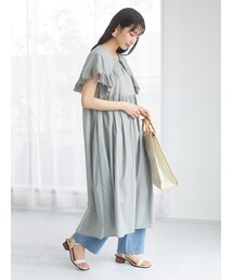 Green　Parks | ・SUGAR SPOON ビッグカラーワンピース(ワンピース/ドレス)