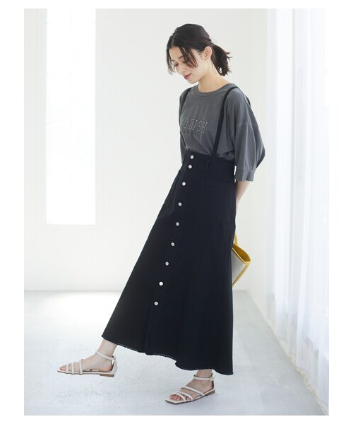 Green　Parks（グリーンパークス）の「・SUGAR SPOON カラーツイルジャンスカ（ワンピース/ドレス・アイボリー/グレー/ブラック/イエロー・F）」の9枚目の写真