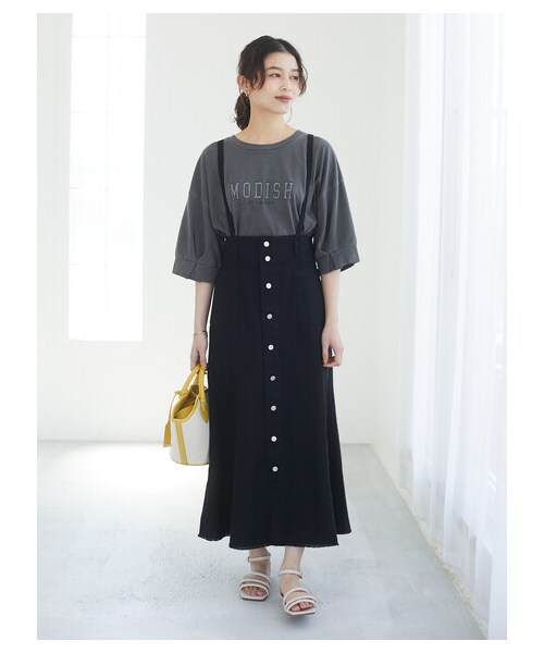 Green　Parks（グリーンパークス）の「・SUGAR SPOON カラーツイルジャンスカ（ワンピース/ドレス・アイボリー/グレー/ブラック/イエロー・F）」の7枚目の写真