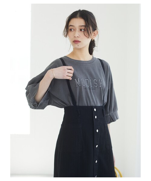 Green　Parks（グリーンパークス）の「・SUGAR SPOON カラーツイルジャンスカ（ワンピース/ドレス・アイボリー/グレー/ブラック/イエロー・F）」の11枚目の写真