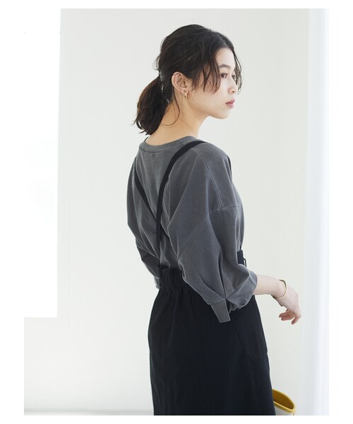 Green　Parks（グリーンパークス）の「・SUGAR SPOON カラーツイルジャンスカ（ワンピース/ドレス・アイボリー/グレー/ブラック/イエロー・F）」の10枚目の写真