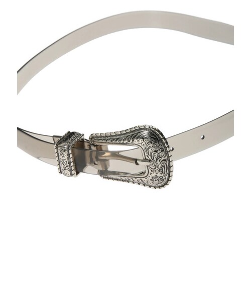 earth music&ecology（アースミュージックアンドエコロジー）の「クリアバックルベルト（ファッション雑貨・グレー/クリアー・F）」の2枚目の写真