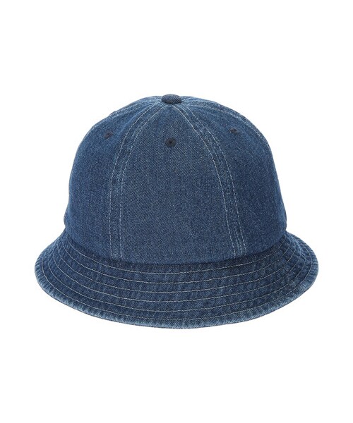 earth music&ecology（アースミュージックアンドエコロジー）の「デニムバケットハット（帽子・ブラック/インディゴ・F）」の4枚目の写真