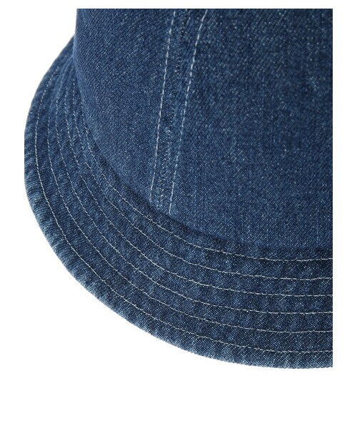 earth music&ecology（アースミュージックアンドエコロジー）の「デニムバケットハット（帽子・ブラック/インディゴ・F）」の7枚目の写真