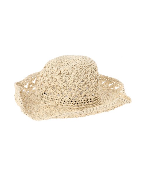 earth music&ecology(アースミュージックアンドエコロジー)の「クロッシェハット(帽子・ナチュラル/ブラウン・F)」の8枚目の写真