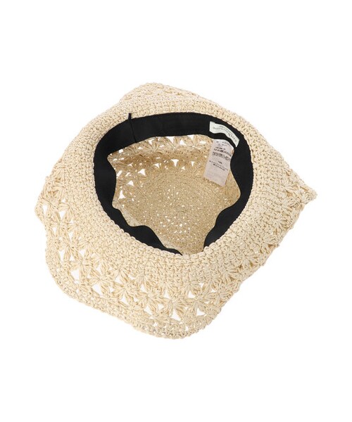 earth music&ecology(アースミュージックアンドエコロジー)の「クロッシェハット(帽子・ナチュラル/ブラウン・F)」の11枚目の写真