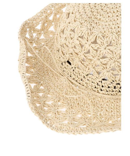 earth music&ecology(アースミュージックアンドエコロジー)の「クロッシェハット(帽子・ナチュラル/ブラウン・F)」の10枚目の写真